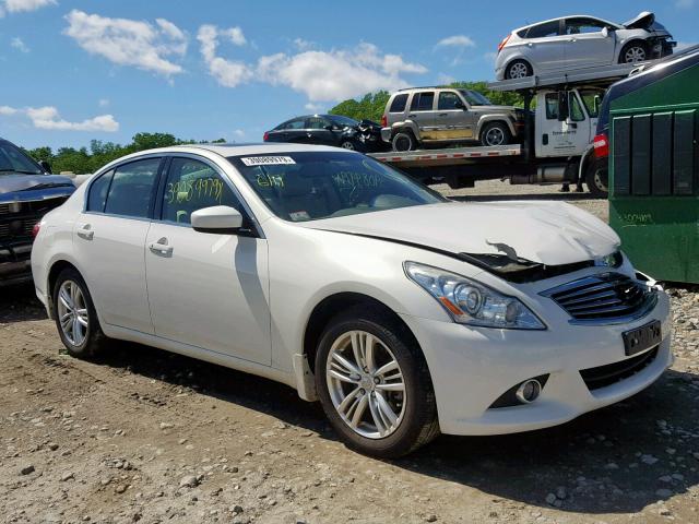 JN1CV6AR2DM350097 - 2013 INFINITI G37 WHITE photo 1