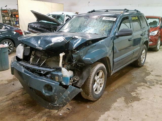 1J4GR48K55C508501 - 2005 JEEP GRAND CHER GRAY photo 2