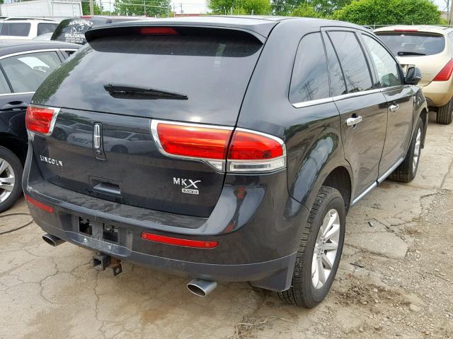 2LMDJ8JK5DBL46420 - 2013 LINCOLN MKX BLACK photo 4