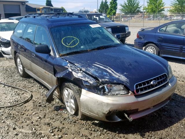 4S3BH675336602544 - 2003 SUBARU LEGACY OUT BLUE photo 1