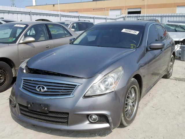 JN1CV6AR0CM682618 - 2012 INFINITI G37 SILVER photo 2