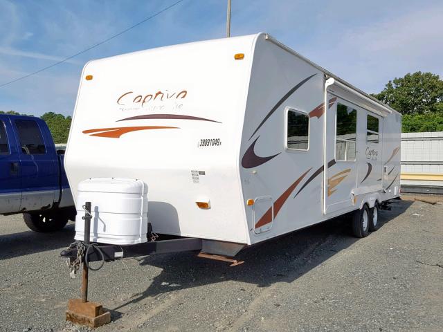 1TC2B743971007764 - 2007 COACH TRAILER WHITE photo 2