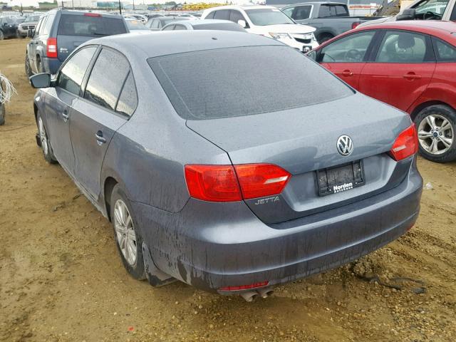 3VWDK7AJ0DM416240 - 2013 VOLKSWAGEN JETTA SE 灰色 照片 3