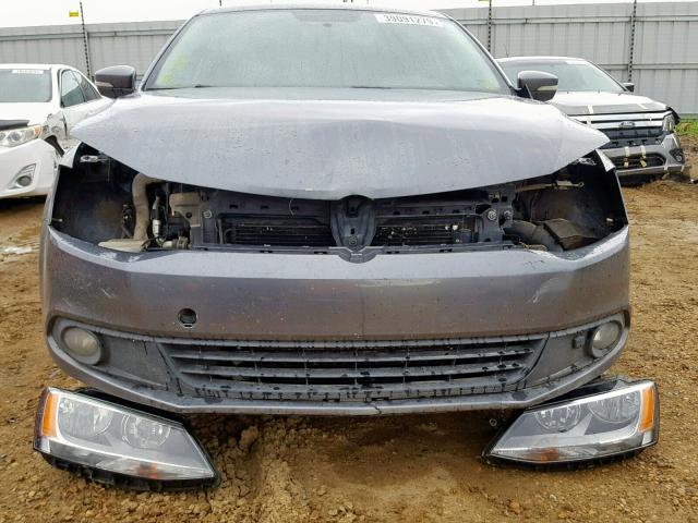 3VWDK7AJ0DM416240 - 2013 VOLKSWAGEN JETTA SE 灰色 照片 9