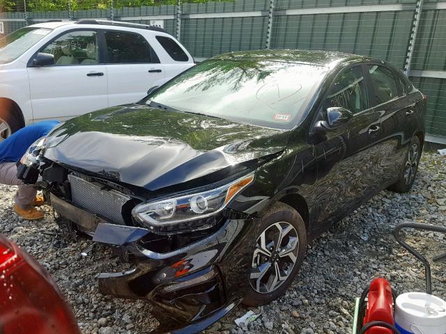 3KPF24AD3KE103372 - 2019 KIA FORTE FE BLACK photo 2