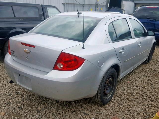 1G1AT58H097128030 - 2009 CHEVROLET COBALT LT SILVER photo 4