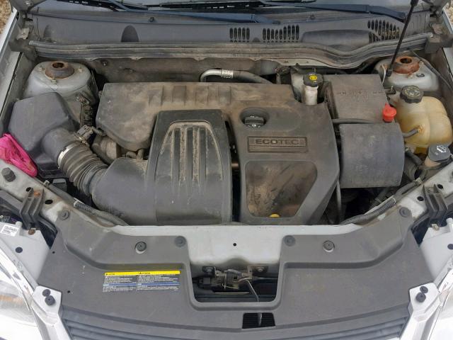 1G1AT58H097128030 - 2009 CHEVROLET COBALT LT SILVER photo 7