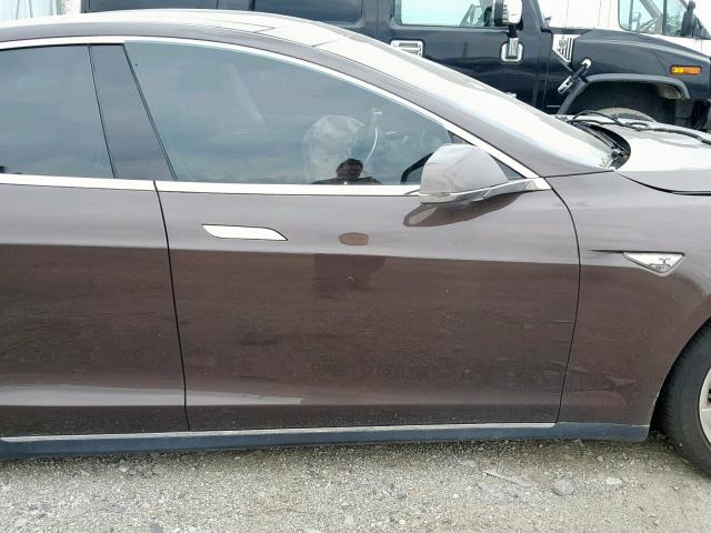 5YJSA1AG5DFP04757 - 2013 TESLA MODEL S BROWN photo 5