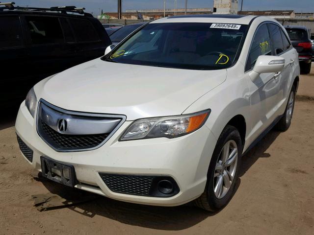 5J8TB3H3XFL002368 - 2015 ACURA RDX WHITE photo 2