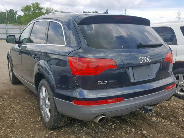 WA1BV94L87D039967 - 2007 AUDI Q7 4.2 QUA BLUE photo 3