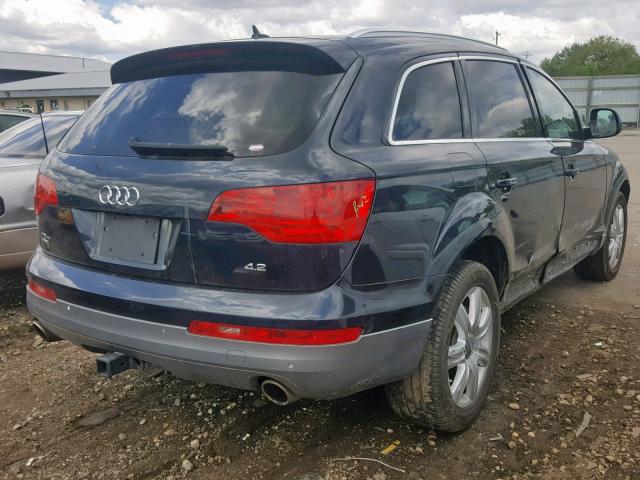 WA1BV94L87D039967 - 2007 AUDI Q7 4.2 QUA BLUE photo 4