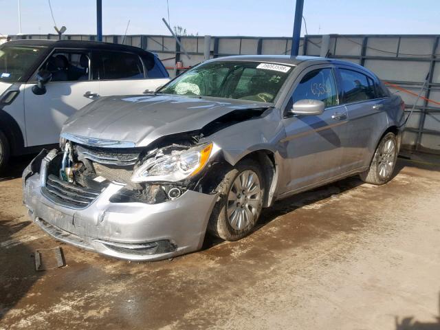 1C3CCBAGXDN739224 - 2013 CHRYSLER 200 LX SILVER photo 2