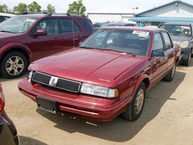 1G3AJ55MXS6361021 - 1995 OLDSMOBILE CIERA SL RED photo 2