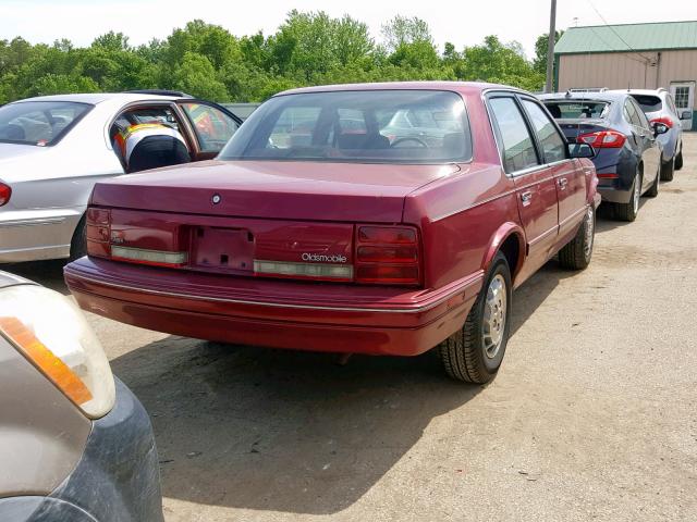 1G3AJ55MXS6361021 - 1995 OLDSMOBILE CIERA SL RED photo 4