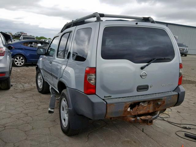 5N1ED28T22C582717 - 2002 NISSAN XTERRA XE SILVER photo 3