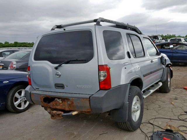 5N1ED28T22C582717 - 2002 NISSAN XTERRA XE SILVER photo 4