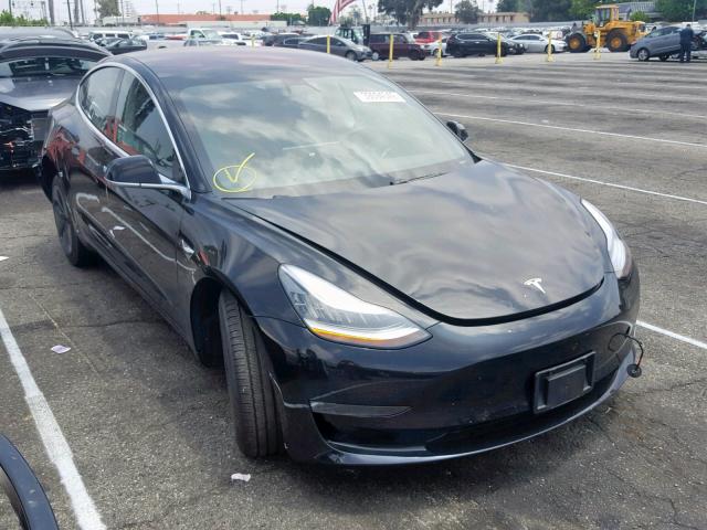 5YJ3E1EA0JF025456 - 2018 TESLA MODEL 3 BLACK photo 1