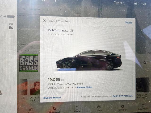 5YJ3E1EA0JF025456 - 2018 TESLA MODEL 3 BLACK photo 8