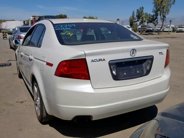 19UUA65576A056544 - 2006 ACURA 3.2TL WHITE photo 3