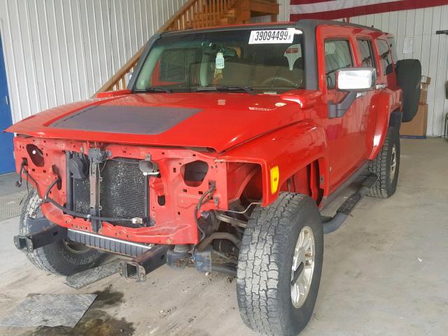 5GTDN136668187269 - 2006 HUMMER H3 RED photo 2