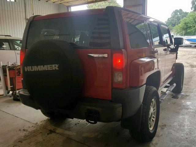 5GTDN136668187269 - 2006 HUMMER H3 RED photo 3