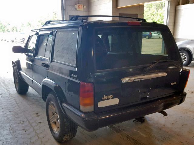 1J4FF68S4YL169587 - 2000 JEEP CHEROKEE L BLACK photo 3