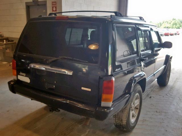 1J4FF68S4YL169587 - 2000 JEEP CHEROKEE L BLACK photo 4