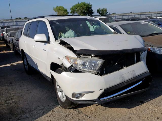 5TDBK3EH5CS158225 - 2012 TOYOTA HIGHLANDER WHITE photo 1