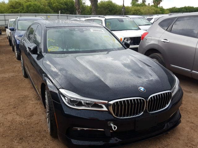 WBA7F2C30HG855991 - 2017 BMW 750 XI BLACK photo 1