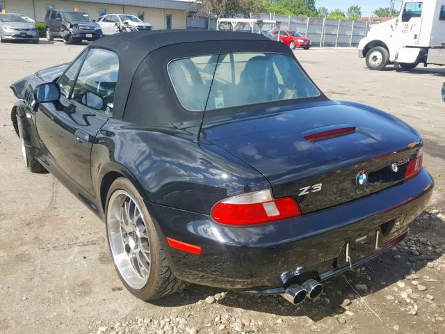 WBACN33401LK47966 - 2001 BMW Z3 2.5 BLACK photo 3