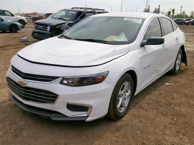 1G1ZB5ST4JF235661 - 2018 CHEVROLET MALIBU LS WHITE photo 2