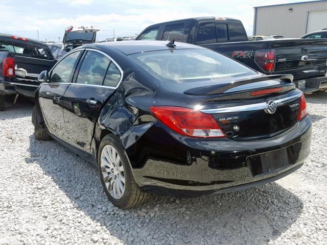 2G4GS5EK8C9159824 - 2012 BUICK REGAL PREM BLACK photo 3