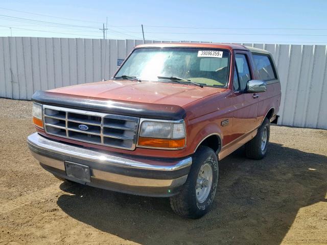 1FMEU15H8RLB25592 - 1994 FORD BRONCO U10 GOLD photo 2