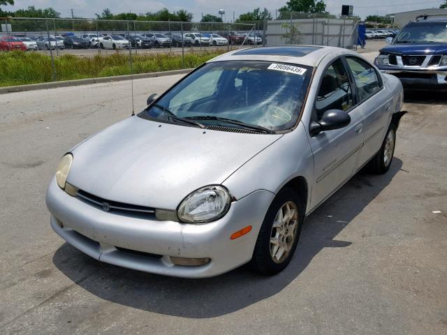 1B3ES46C81D156033 - 2001 DODGE NEON SE SILVER photo 2