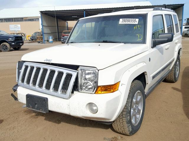 1J8HG58257C654981 - 2007 JEEP COMMANDER WHITE photo 2