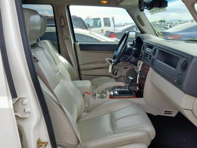 1J8HG58257C654981 - 2007 JEEP COMMANDER WHITE photo 5