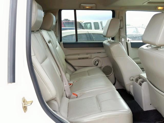 1J8HG58257C654981 - 2007 JEEP COMMANDER WHITE photo 6