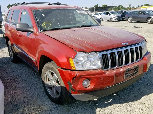 1J8HR58265C716279 - 2005 JEEP GRAND CHER RED photo 1