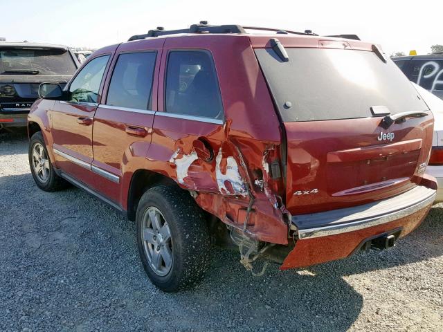 1J8HR58265C716279 - 2005 JEEP GRAND CHER RED photo 3