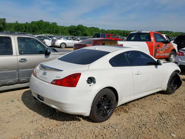 JN1CV6EL2AM151939 - 2010 INFINITI G37 WHITE photo 4