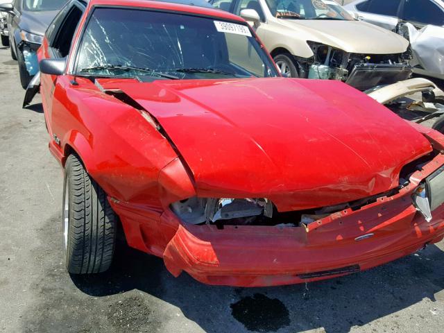 1FACP42E9LF122727 - 1990 FORD MUSTANG GT RED photo 1