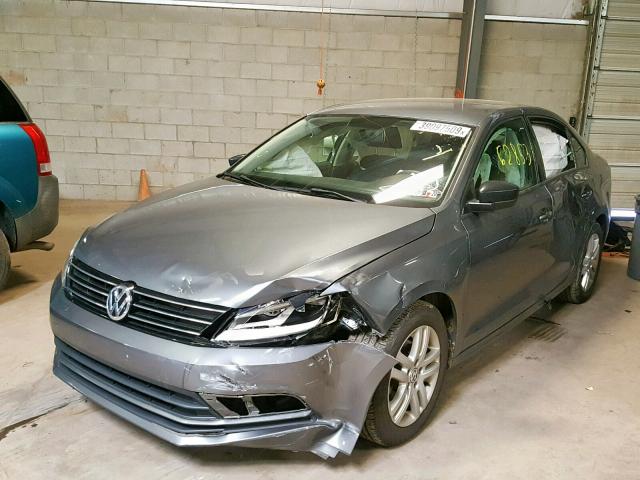 3VW2K7AJ9FM242176 - 2015 VOLKSWAGEN JETTA BASE 灰色 照片 2