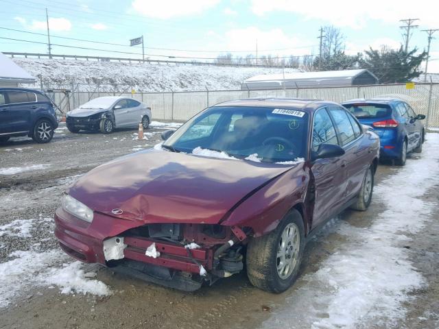 1G3WH52H11F199982 - 2001 OLDSMOBILE INTRIGUE G RED photo 2