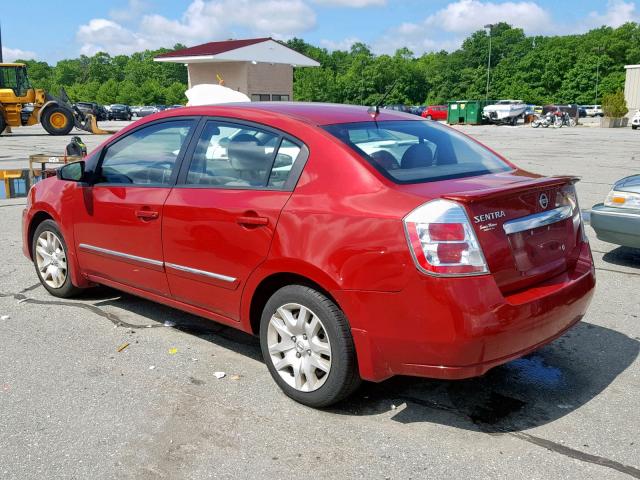 3N1AB6AP9CL682206 - 2012 NISSAN SENTRA 2.0 RED photo 3