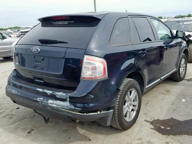 2FMDK38C58BA80848 - 2008 FORD EDGE SEL BLUE photo 4