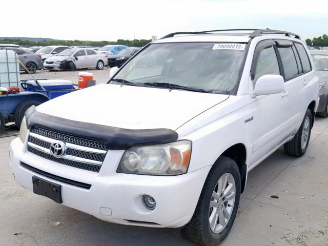 JTEDW21A670021475 - 2007 TOYOTA HIGHLANDER WHITE photo 2