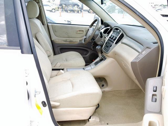 JTEDW21A670021475 - 2007 TOYOTA HIGHLANDER WHITE photo 5