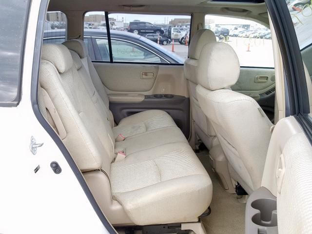 JTEDW21A670021475 - 2007 TOYOTA HIGHLANDER WHITE photo 6