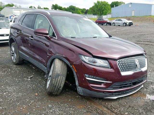 5LMCJ3D9XKUL09791 - 2019 LINCOLN MKC RESERV BURGUNDY photo 1