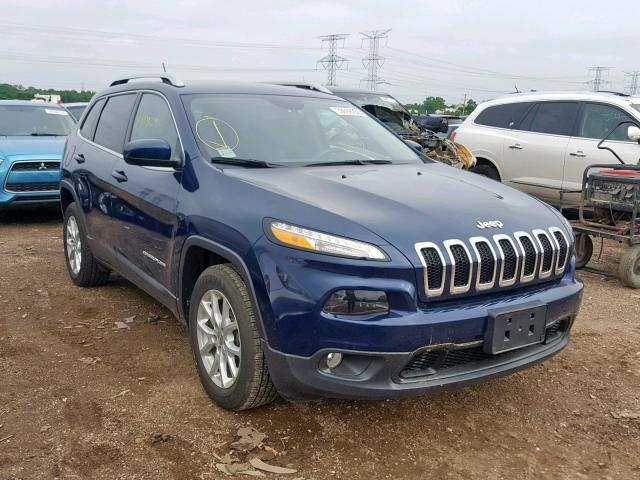 1C4PJLCB1JD563353 - 2018 JEEP CHEROKEE L BLUE photo 1